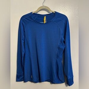 Lole Men’s Size Large Long Sleeve Athletic Top in Royal Blue